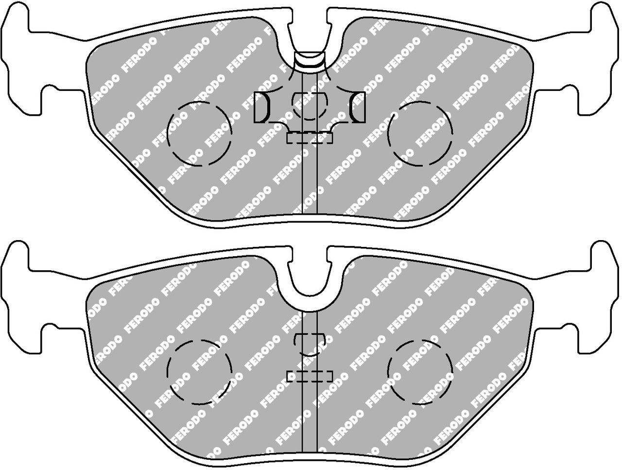 Image of Ferodo FCP578W DS1.11 BMW E30, E36 M3, Z3 M, & M Coupe Rear Brake Pads