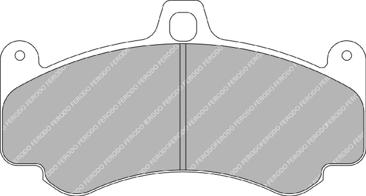 Image of Ferodo FRP3075H DS2500 Porsche 997 GT2, GT3, GT2 RS, GT3 RS & Turbo Brake Pads