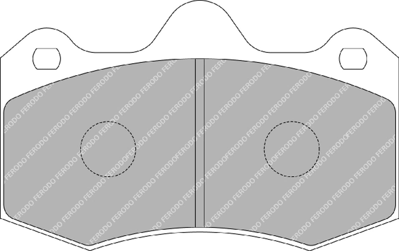 Image of Ferodo FRP3083H DS2500 McLaren 540C, 600LT, 650S, & Select AP Caliper Brake Pads