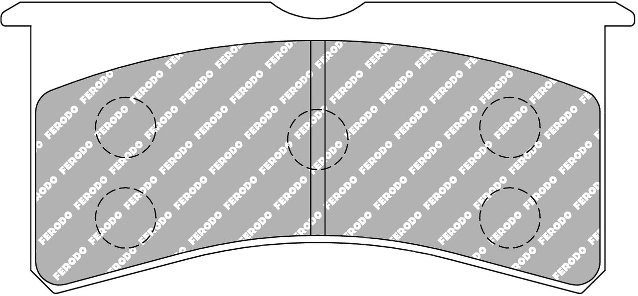 Image of Ferodo FRP3097H DS2500 AP CP8350, Wilwood Superlight 4 & Superlight 6 Brake Pads