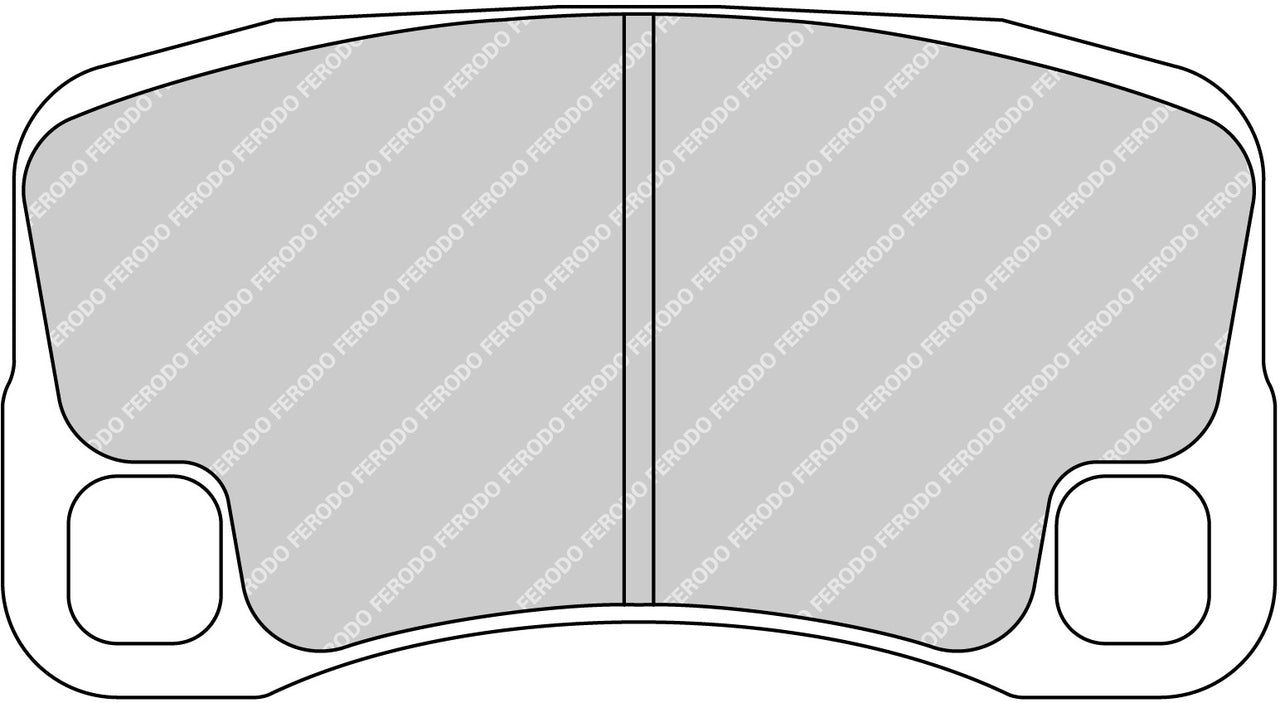 Image of Ferodo FRP3143H DS2500 Porsche 997 GT2, GT2 RS, GT3, GT3 RS Rear Brake Pads
