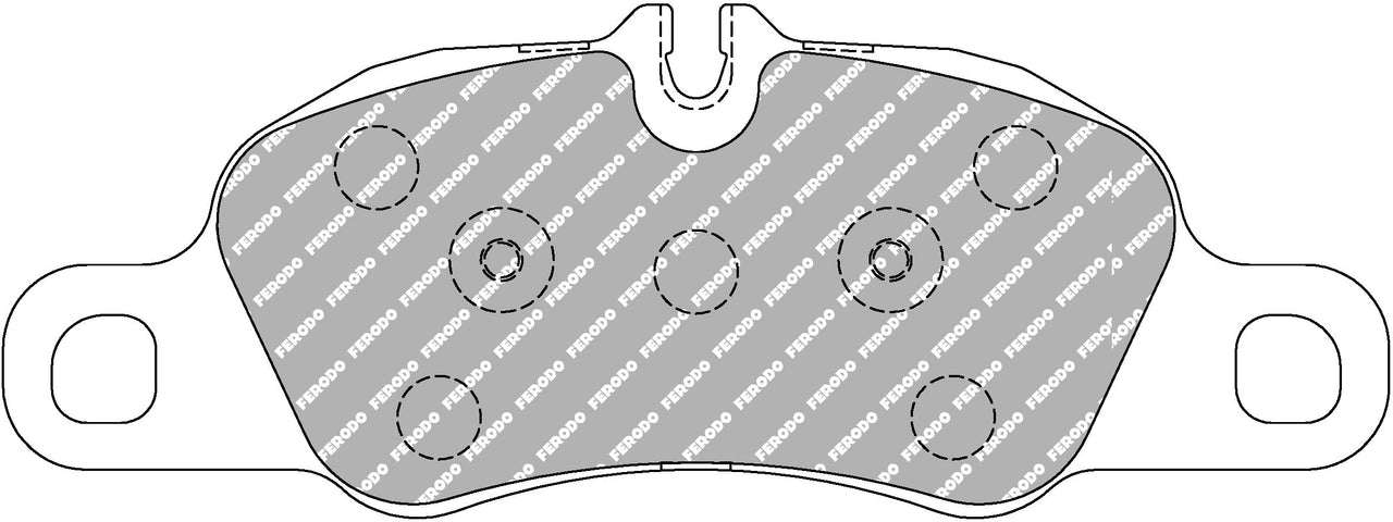 Image of Ferodo FRP4805H DS2500 Porsche 718, 981, 982, and 991 Front Brake Pads
