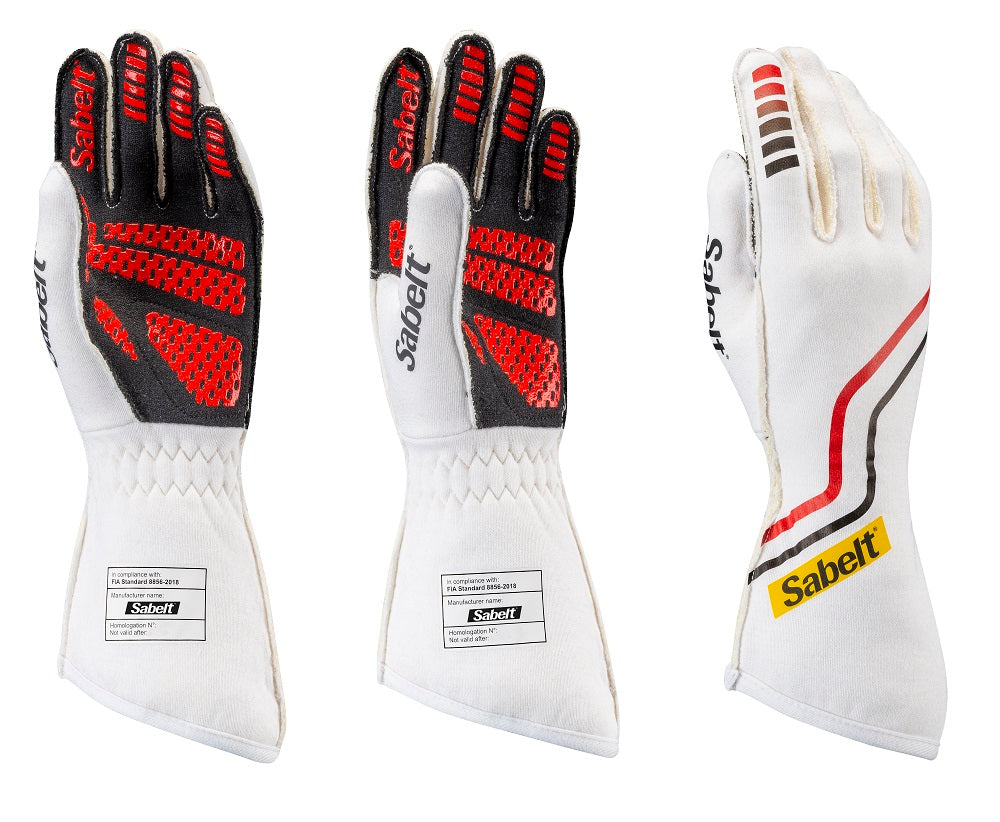Sabelt Hero TG-10 Superlight Nomex Gloves White / Red