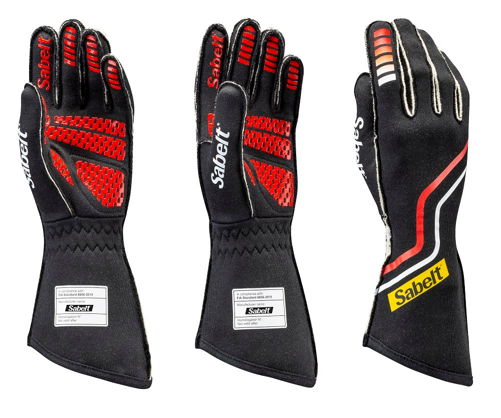 Sabelt Hero TG-10 Superlight Nomex Gloves Black / Red Image