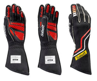 Thumbnail for Sabelt Hero TG-10 Superlight Nomex Gloves Black / Red Image