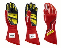 Thumbnail for Sabelt Hero TG-10 Superlight Nomex Gloves Red / Black