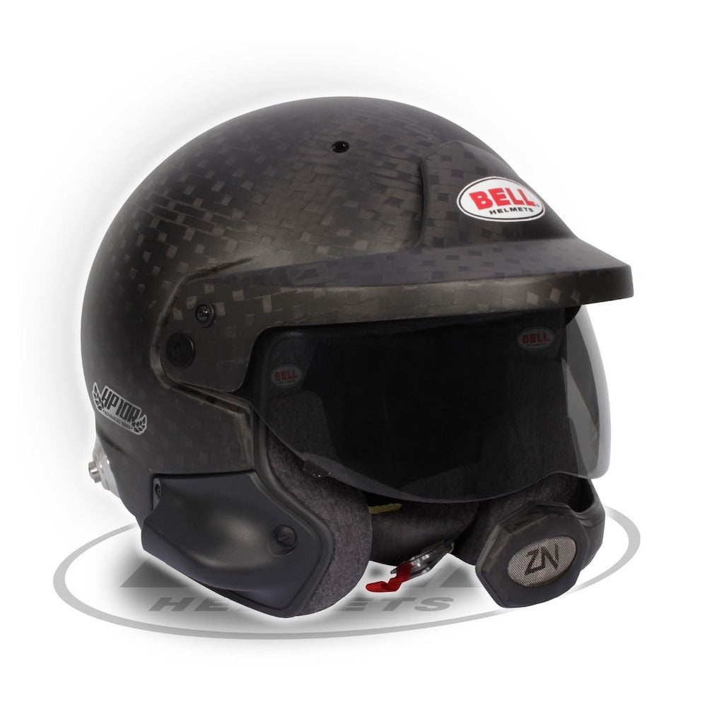 Bell HP10 Rally Helmet showcasing cutting-edge design, ideal for motorsports aficionados seeking top-tier protection. Image