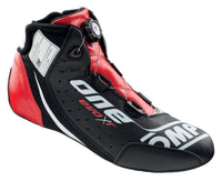 Thumbnail for OMP One Evo X R Nomex Race Shoe in black and red