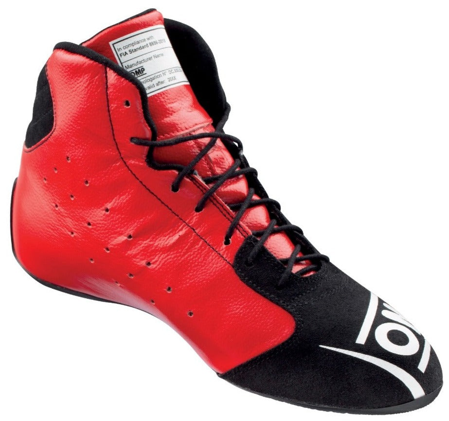 OMP Tecnica Racing Shoes Black / Red Inside Image