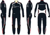 Thumbnail for Stand21 Porsche Motorsport La Couture Hybrid Race Suit Black Colorway