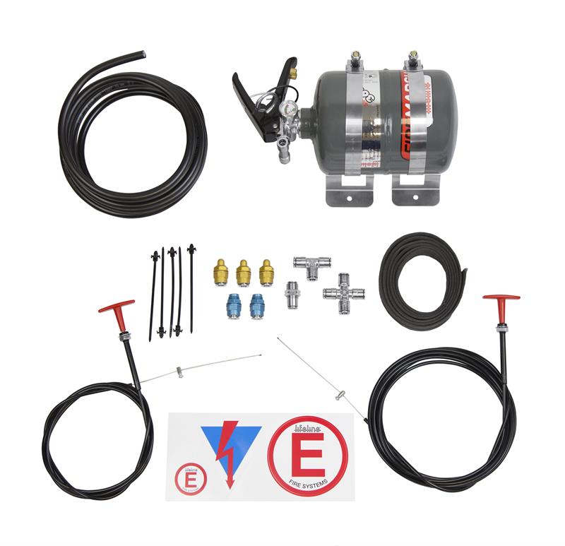 Lifeline Zero 360 FIA 2.25kg Novec 1230 Manual Activation System affordable fire suppression system