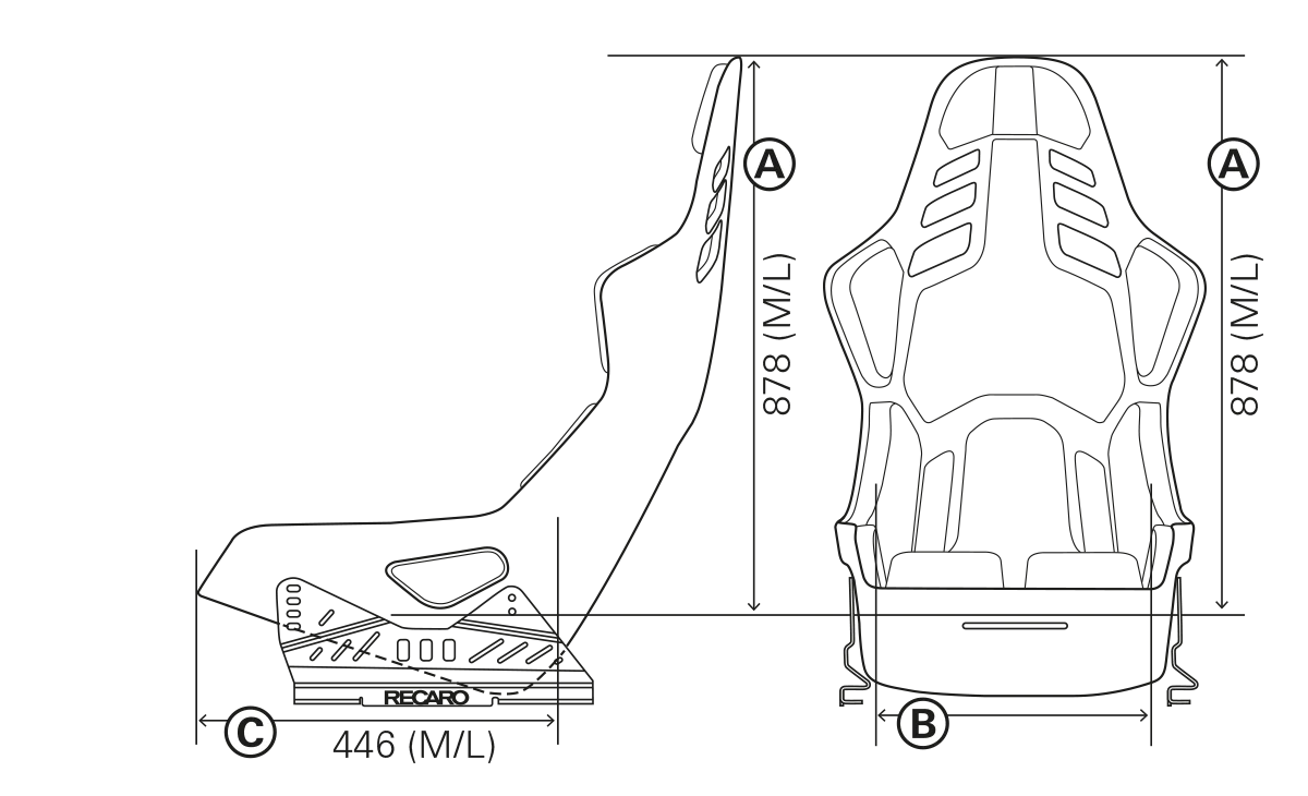 Recaro Podium CF Racing Seat
