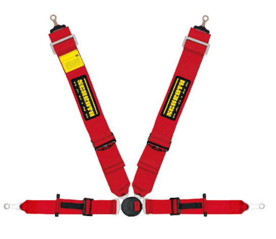 Schroth Profi II ASM FE Street Legal 4 Point Harness red