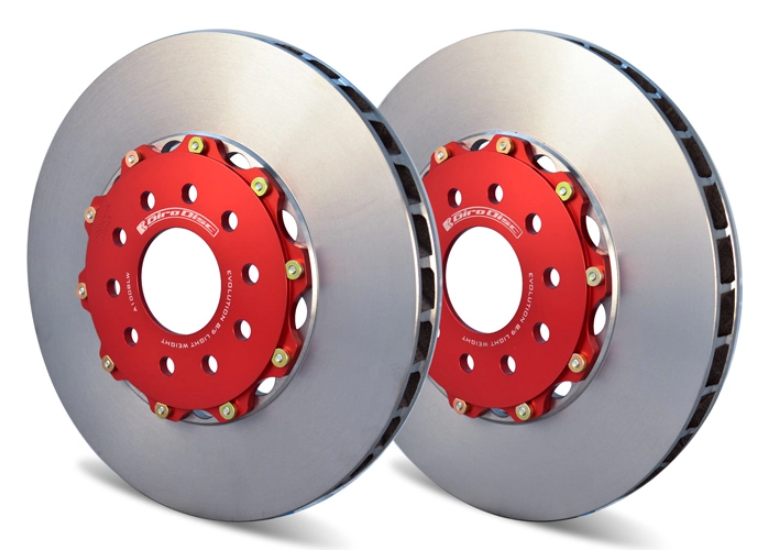 A2-008LW Girodisc 2pc Rear Brake Rotors for EVO 6-7-8-9 (Ultralite)