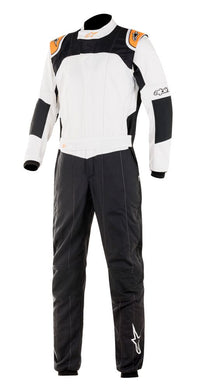 Thumbnail for ALPINESTARS GP TECH V3 GPTECH RACE SUIT BLACK / ORANGE FRONT IMAGE