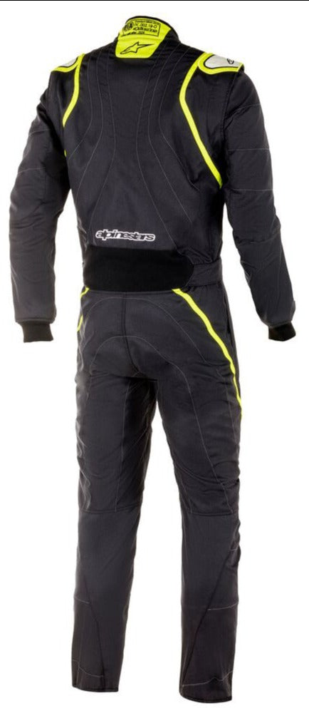 Alpinestars GP Race v2 Boot Cuff Race Suit Black / yellow Back Image