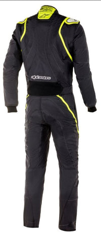 Thumbnail for Alpinestars GP Race v2 Boot Cuff Race Suit Black / yellow Back Image