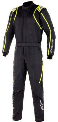 Thumbnail for Alpinestars GP Race v2 Boot Cuff Race Suit Black / yellow Front Image