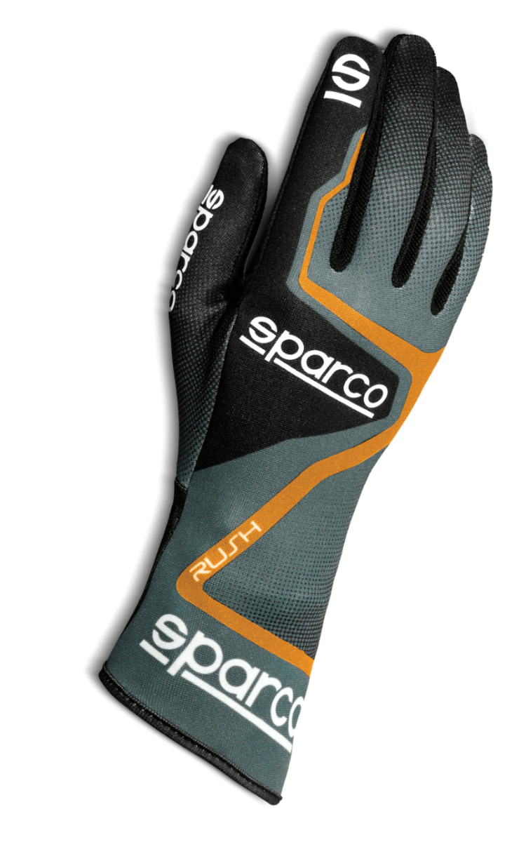 Sparco Rush Kart Racing Glove Sparco Kart Race Gloves Black / Orange