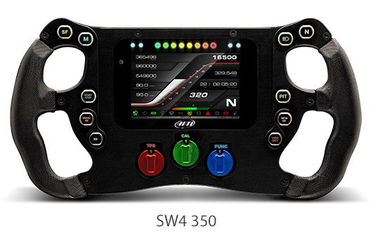 AiM SW4 Steering Wheel + Gear and Clutch Paddles Shift + Car Side Harness