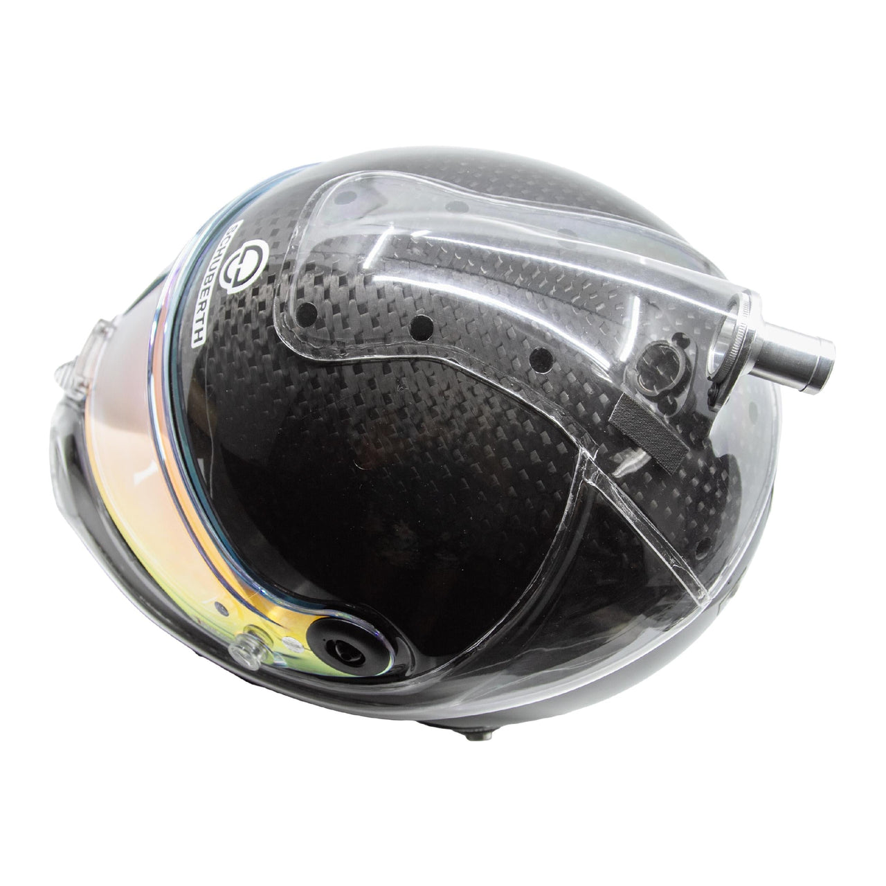 Schuberth Composite Side and Top Air mounted on racing helmet side profile image