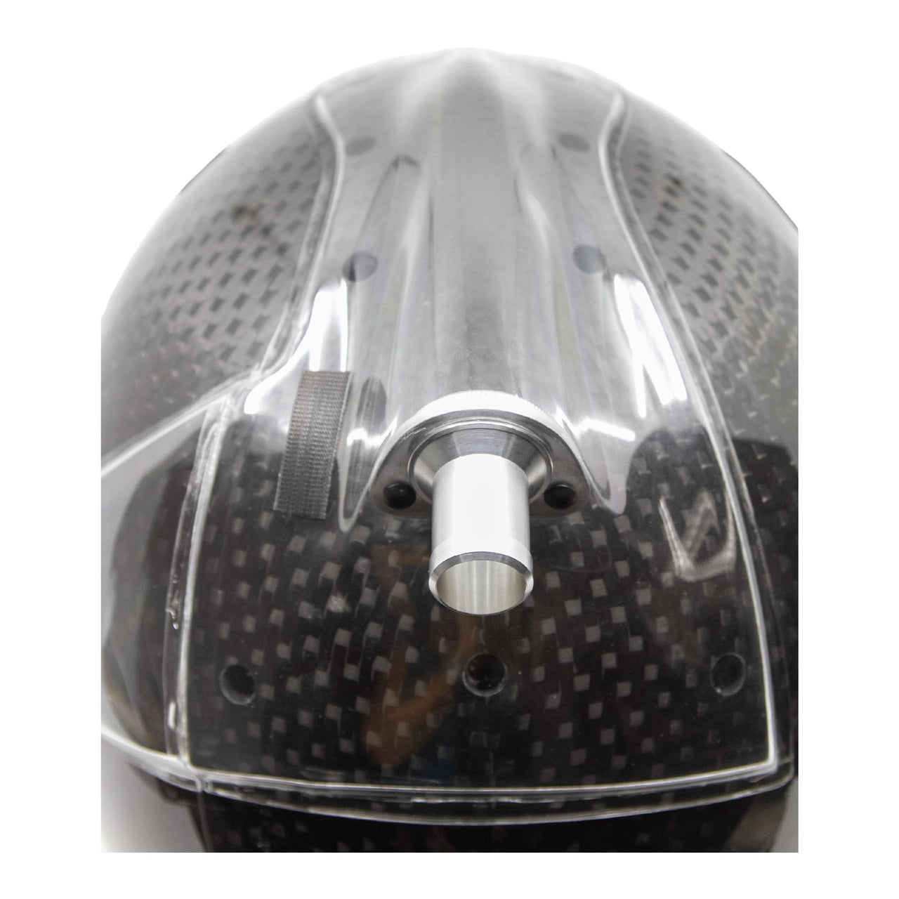 Schuberth Composite Side and Top Air large aluminum nozzle closeup mounted to helmet image