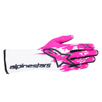Thumbnail for 3551724_295_Alpinestars-Tech_1-k_V3-Kart_Racing_Glove_White/Pink_Image