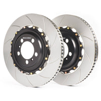 Thumbnail for Girodisc A1-319 front rotors for Corvette C8 Z06 with OEM steel rotors from