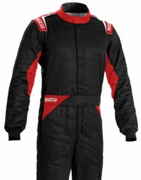 Thumbnail for Sparco Sprint Fire Suit Black / Red Closeup Image