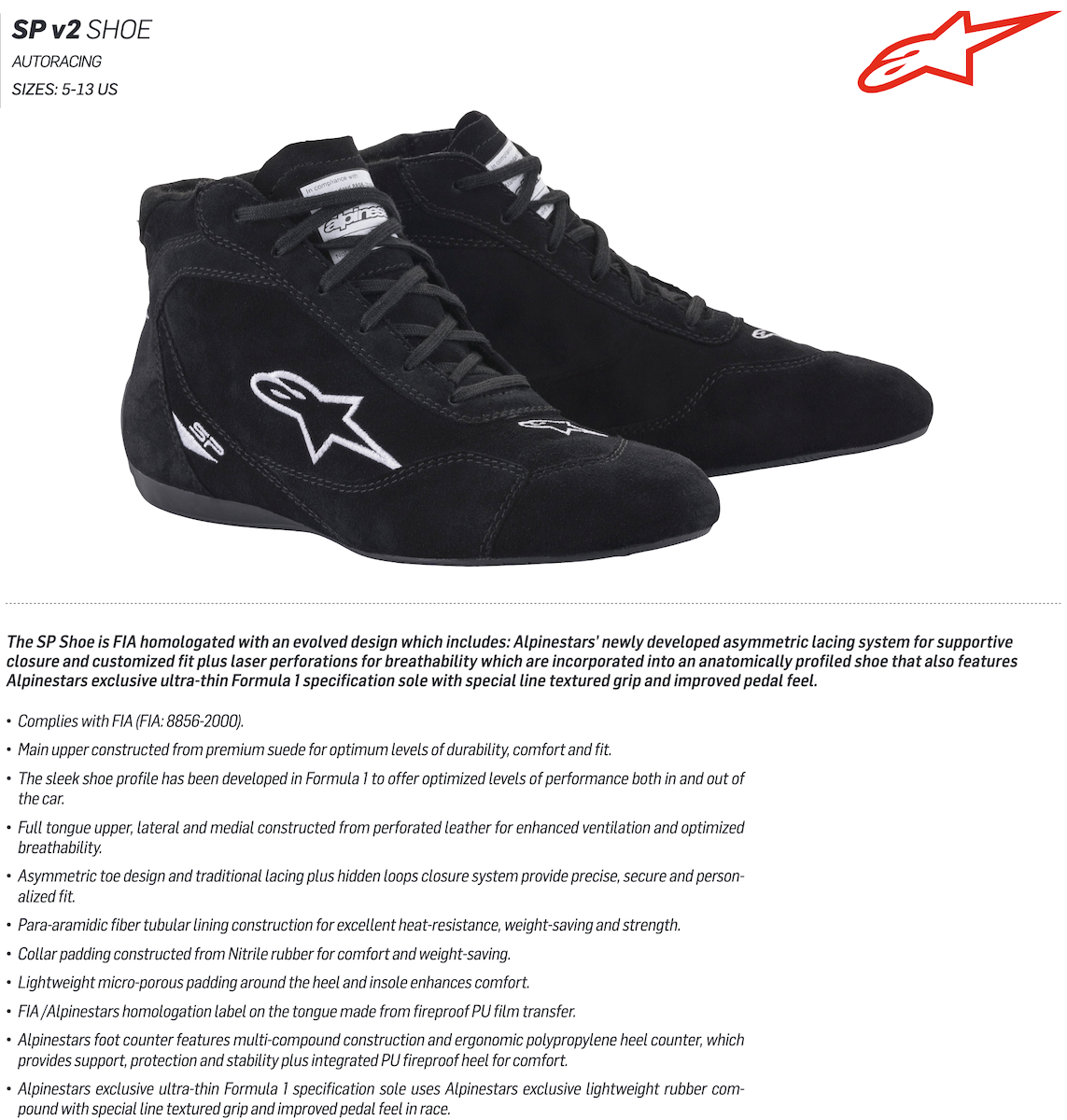 Alpinestars SP v2 Racing Shoes