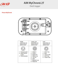 Thumbnail for AiM-Mychron-6-2T-Data-Logger-Kart-Racing-Dash-PIN-Layout-Image