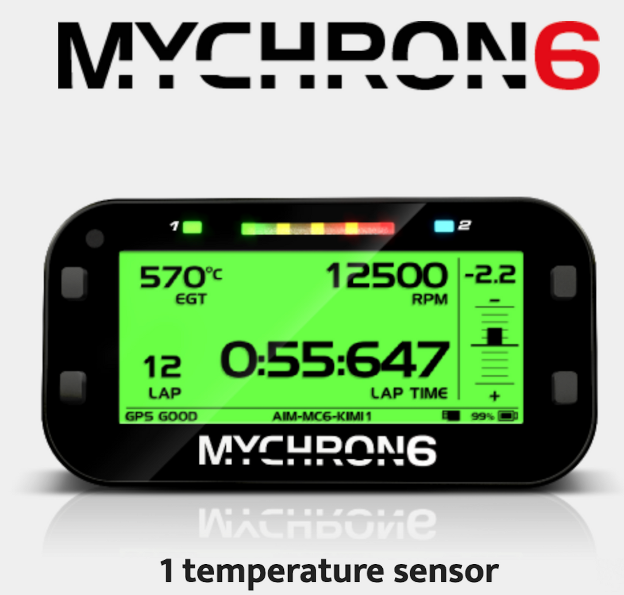 AiM Sports MyChron 6 Karting Dash and Data Logger