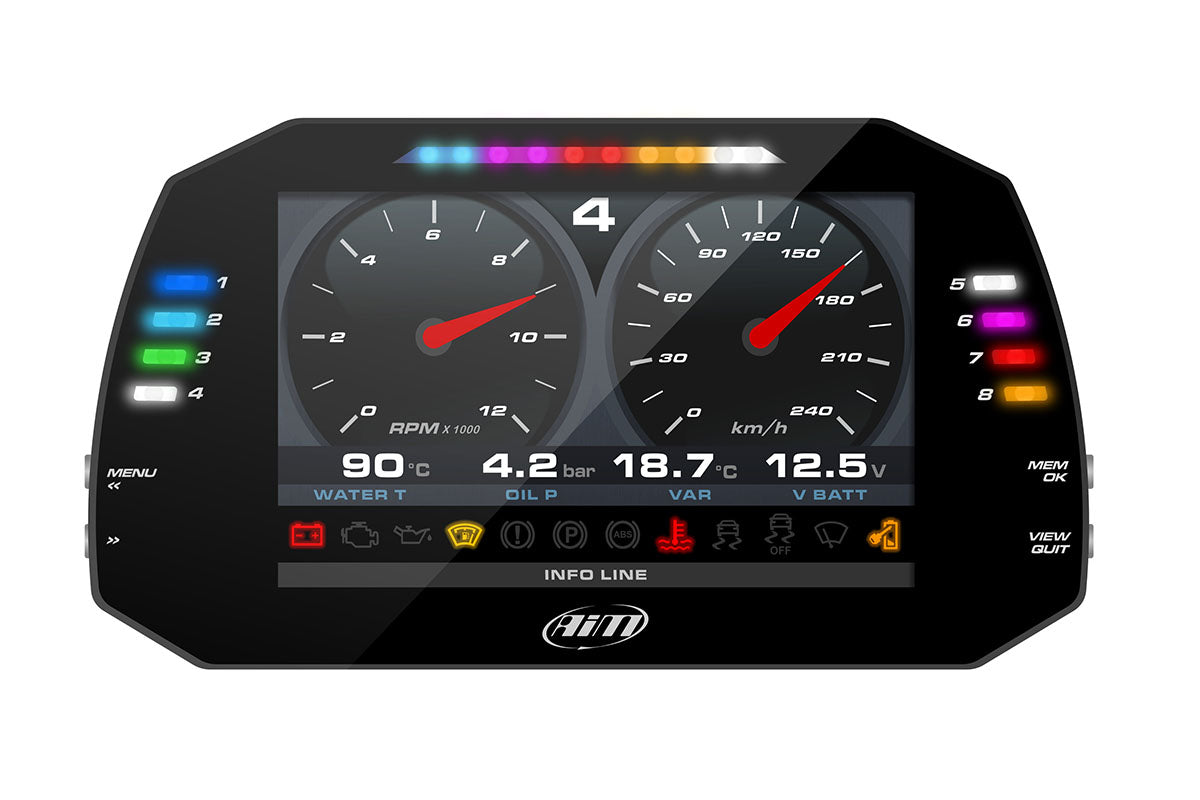 AiM-Sports-MXG-1.3-Strada-Dash-Large-Color-TFT-Dash-front-Screen-image