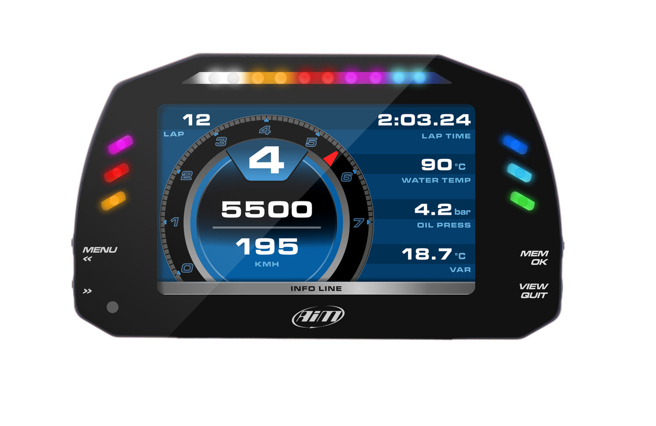 AiM-Sports-MXS-1.3-Color-5"-TFT-Dash-Data-Logger-image