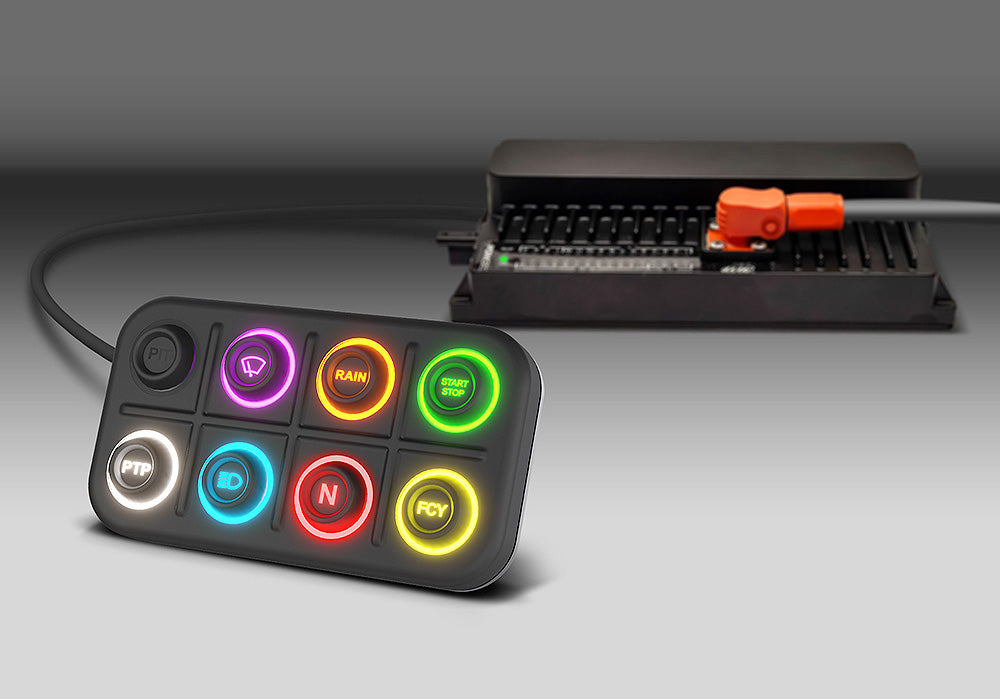 AiM K8 PDM CAN-Configurable Keypad (8-Button)