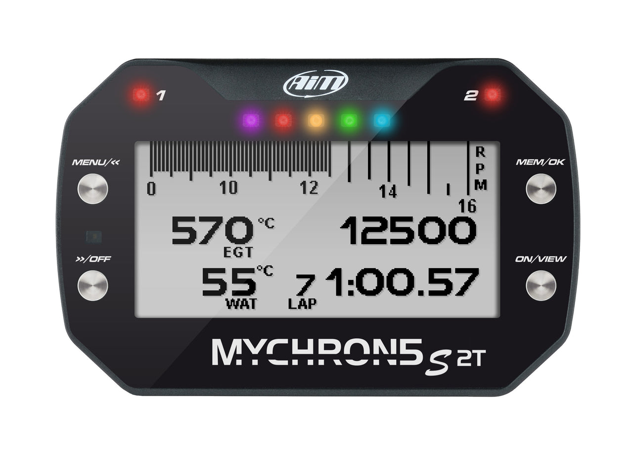 AiM Sports MyChron 5S 2T Dual-Temp Karting Dash and Data Logger