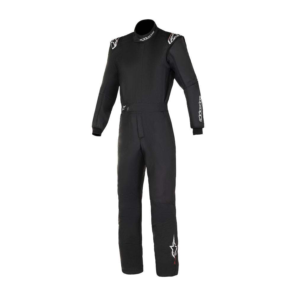 Alpinestars 3354024 12 gp tech v4 suit fia boot cut suit black white Image