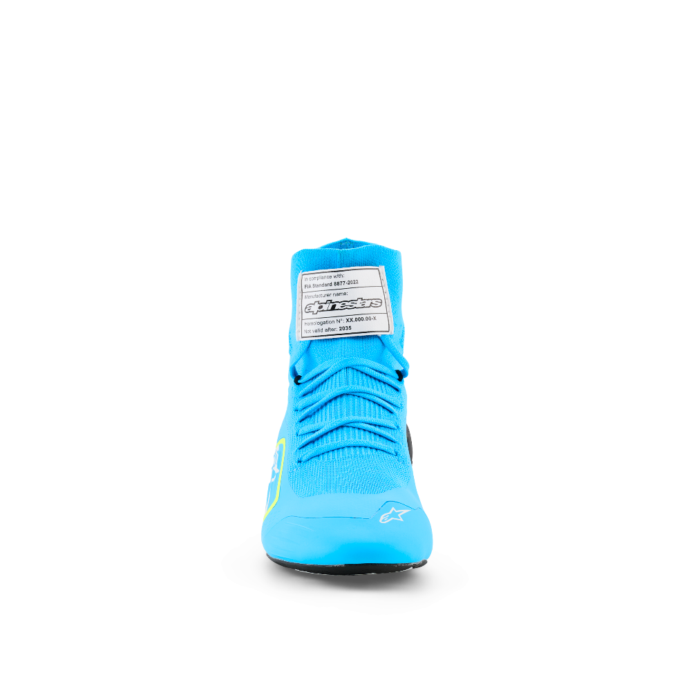Alpinestars Supertech K Shoes blue yellow front view image