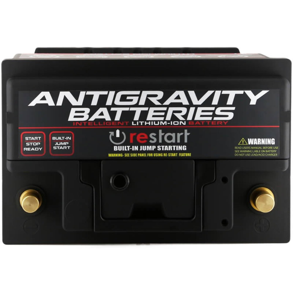 Antigravity H7 lithium car battery with built-in RE-START jump starting top view-image

