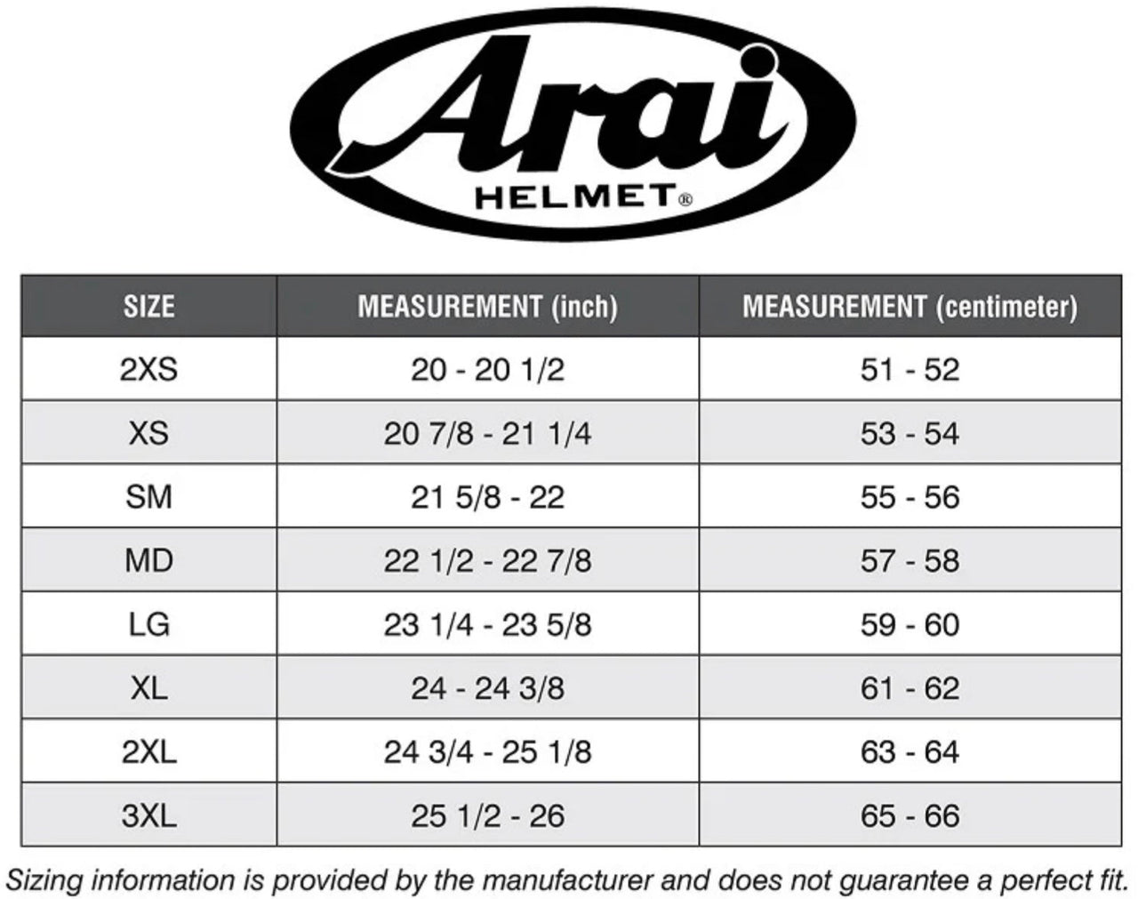 Arai_Helmet-Size-Chart_Image