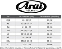 Thumbnail for Arai_Helmet-Size-Chart_Image