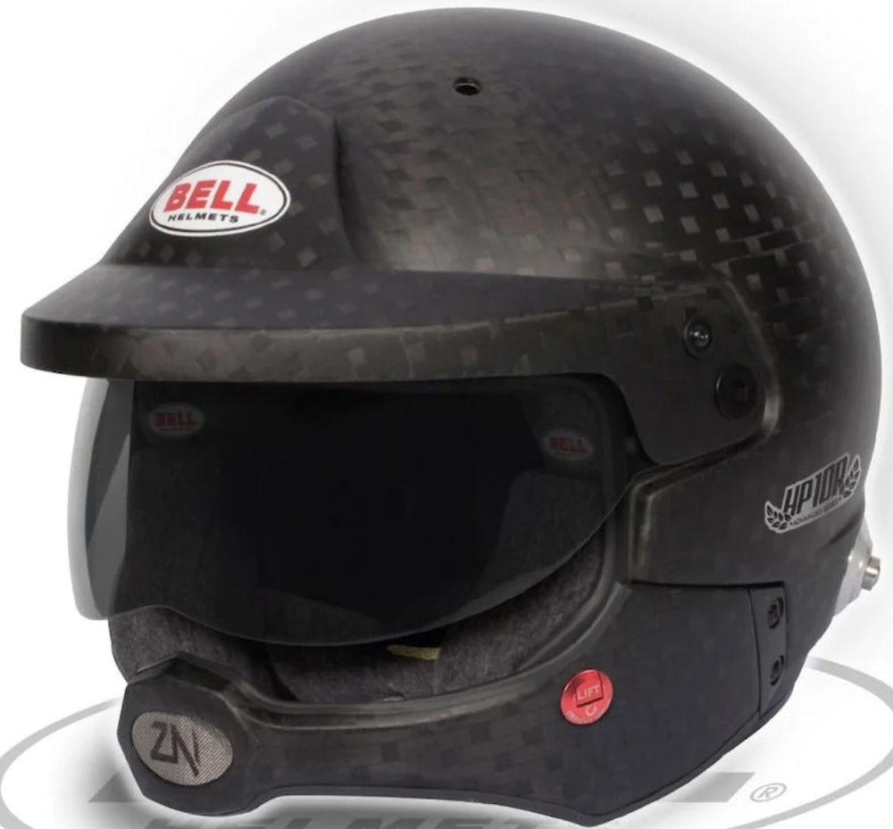 Bell HP10 Carbon Fiber Rally Helmet FIA 8860-2018