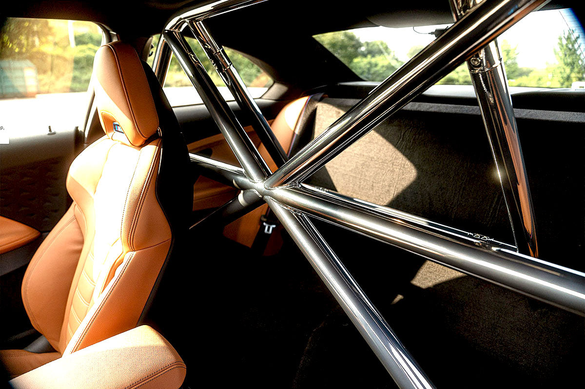 Superchrome roll bar installed in BMW G87 M2 best protection strongest roll cage