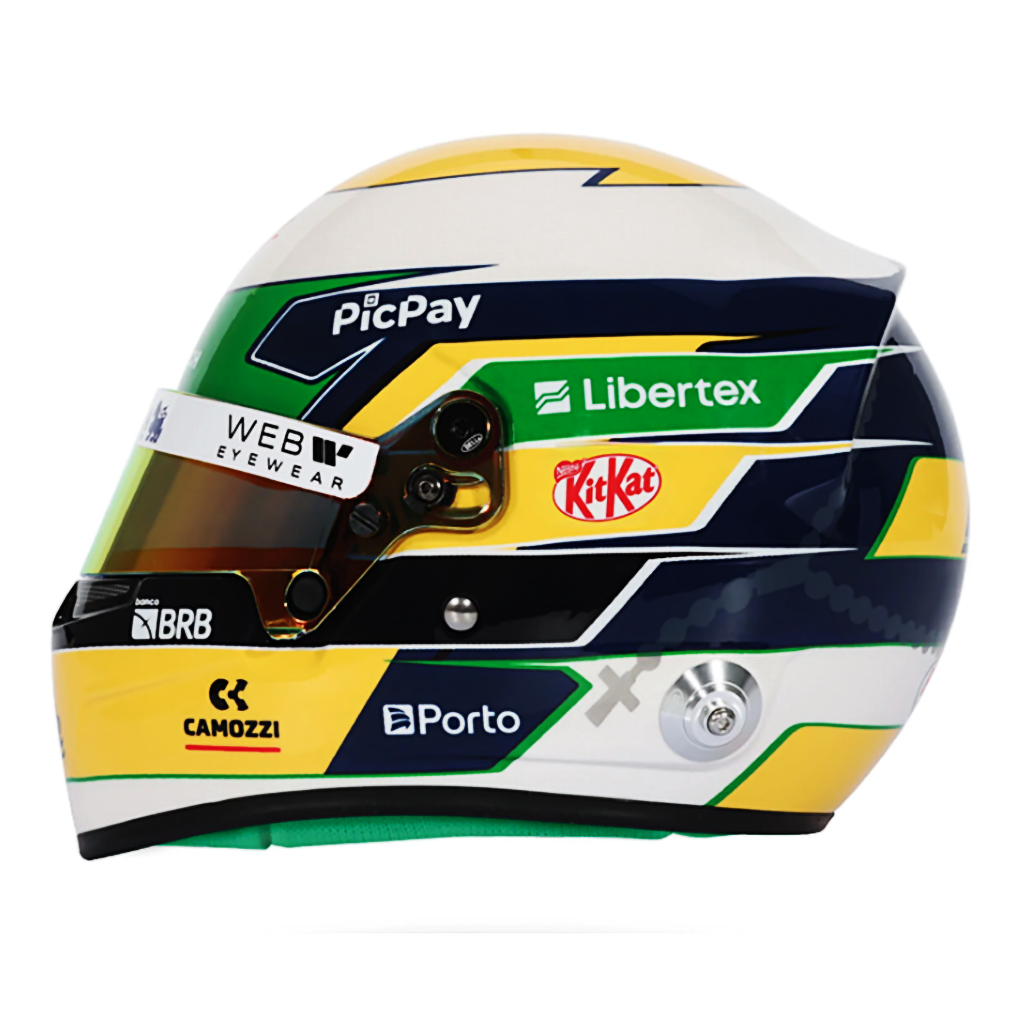 Bell HP77 Gabriel Bortoleto 1:2 Scale F1 Mini Helmet | Kick Sauber 2025 F1 Season