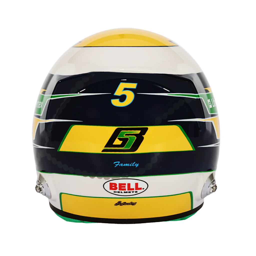 bell f1 helmet replica Bell 1:2 Scale F1 Mini Helmet Gabriel Bortoleto / Kick Sauber