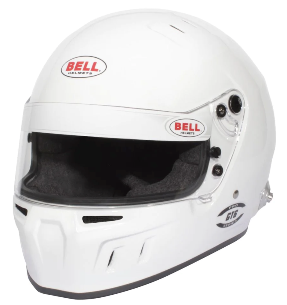 Bell GT6 Composite White Helmet Left Front Large Image