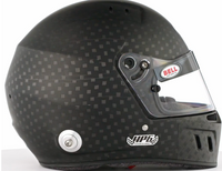 Thumbnail for High-Resolution Bell Carbon Fiber Racing Helmet - Side View Image Examine every intricate detail with this high-resolution side view image of the Bell HP6 8860-2018 Carbon Fiber Helmet, highlighting its cutting-edge features.
