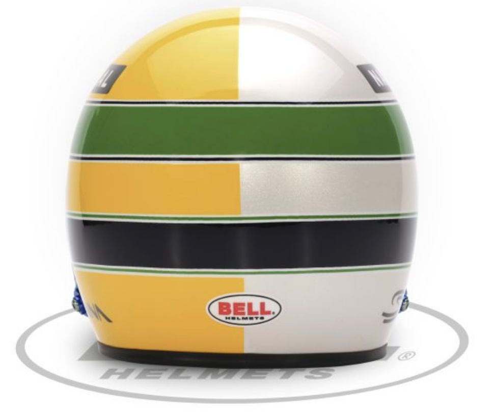 Bell Mini Helmet 2024 Ayrton Senna 4100323 Back Image