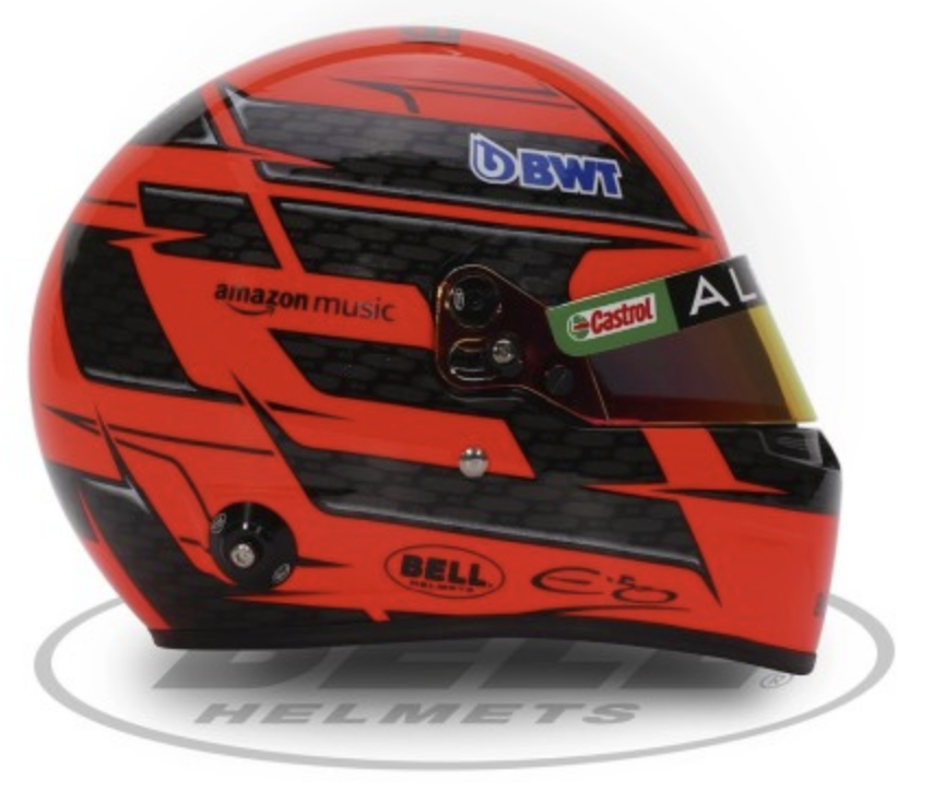 Bell Mini Helmet 2024 4100311 Esteban Ocon Right Image