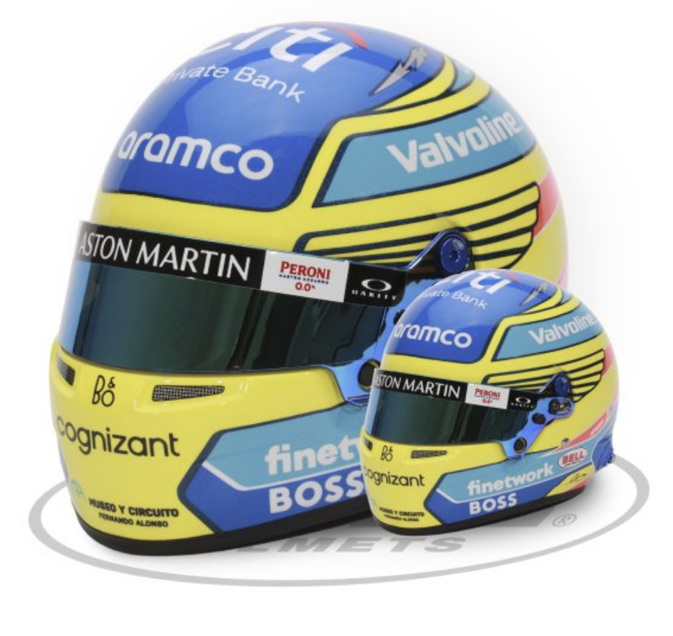 Bell Mini 2024 Fernando Alonso Helmet 4100308 Main Image